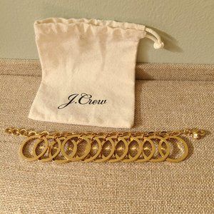 J Crew NWOT Brass Ring Bracelet
